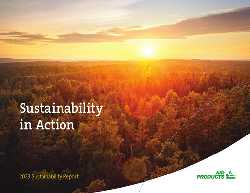 Thumbnail Air Products and Chemicals Sustainability Report 2023