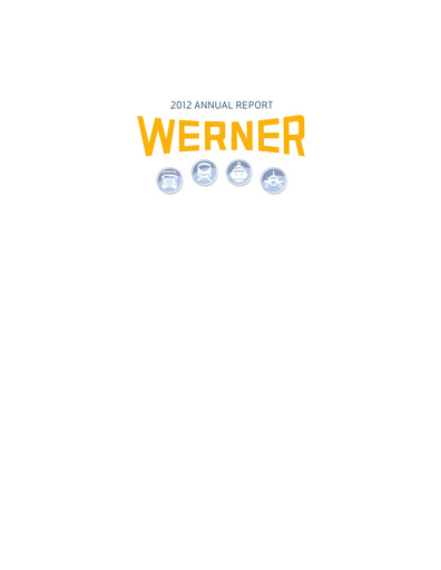 Vorschaubild Werner Enterprises
 Jahresbericht 2012