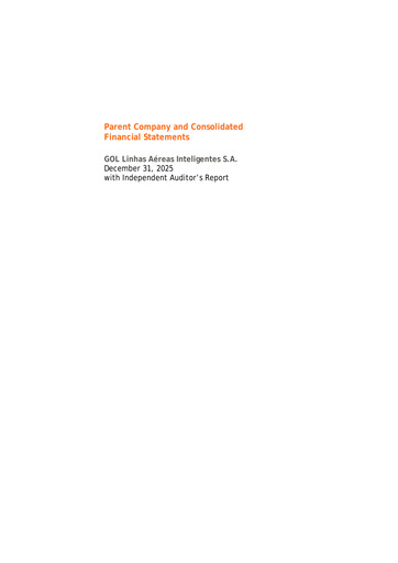 Thumbnail GOL Airlines Financial Statement 2025