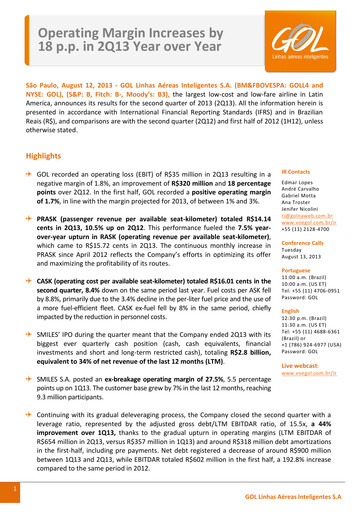 Thumbnail GOL Airlines Quarterly Report 2013-q2