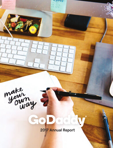 Miniature GoDaddy Rapport annuel 2017