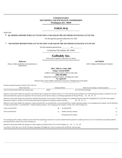 Thumbnail GoDaddy Quarterly Report 2026-q2