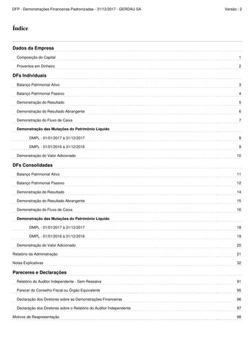 Thumbnail Gerdau Financial Statement 2017