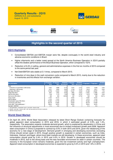 Thumbnail Gerdau Quarterly Report 2015-q2