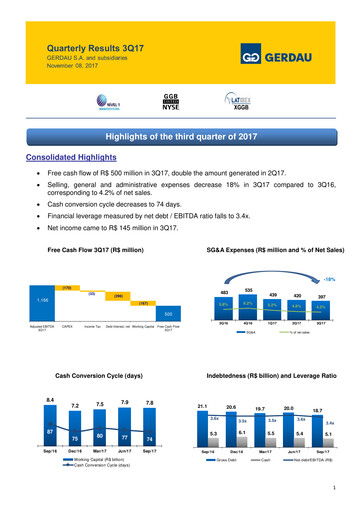 Thumbnail Gerdau Quarterly Report 2017-q3