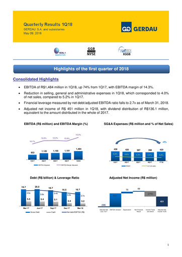 Thumbnail Gerdau Quarterly Report 2018-q1
