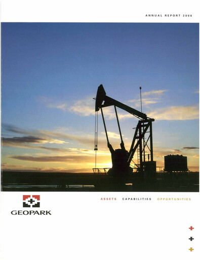 Thumbnail Geopark Annual Report 2006