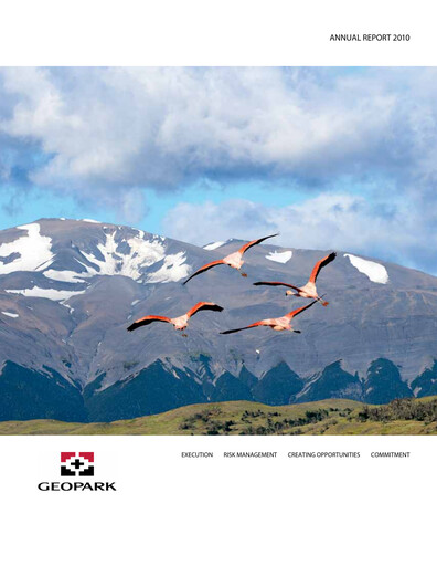 Thumbnail Geopark Annual Report 2010