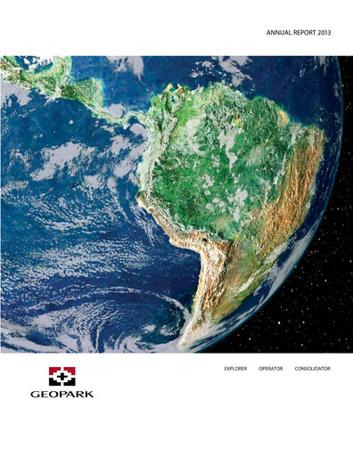 Thumbnail Geopark Annual Report 2013