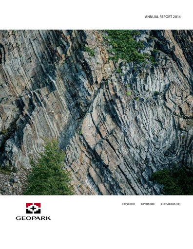 Thumbnail Geopark Annual Report 2014