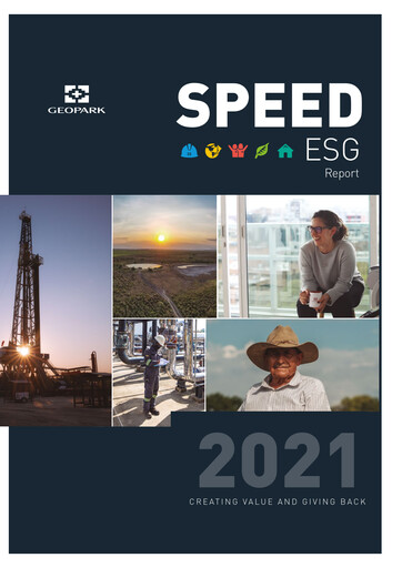 Thumbnail Geopark ESG Report 2021