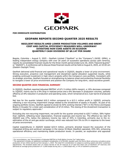 Miniature Geopark Rapport trimestriel 2025-q2