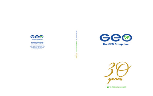 Vorschaubild Geo Group Jahresbericht 2013