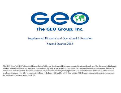 Thumbnail Geo Group Quarterly Report 2013-q2