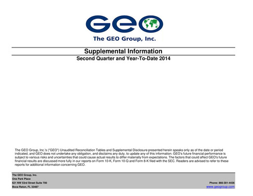 Thumbnail Geo Group Quarterly Report 2014-q2
