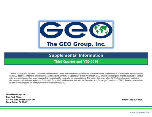 Thumbnail Geo Group Quarterly Report 2016-q3