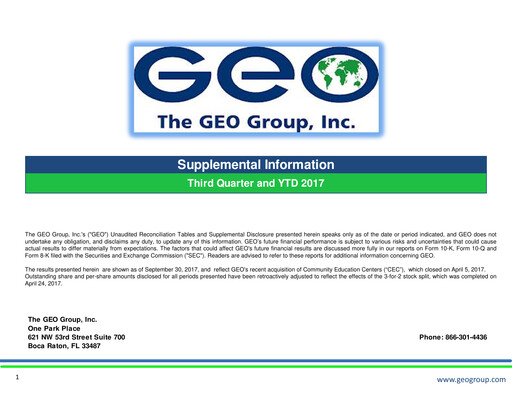 Thumbnail Geo Group Quarterly Report 2017-q3