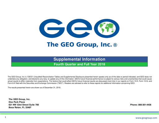 Thumbnail Geo Group Quarterly Report 2018-q4