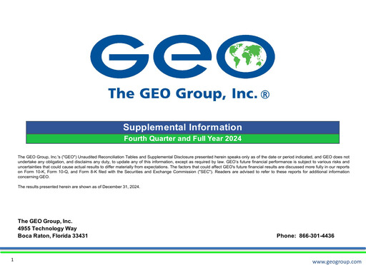 Thumbnail Geo Group Quarterly Report 2024-q4