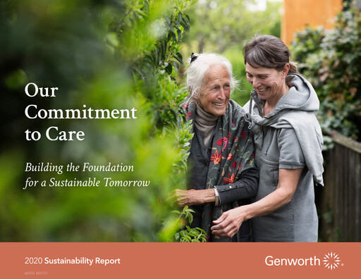 Thumbnail Genworth Financial
 Sustainability Report 2020
