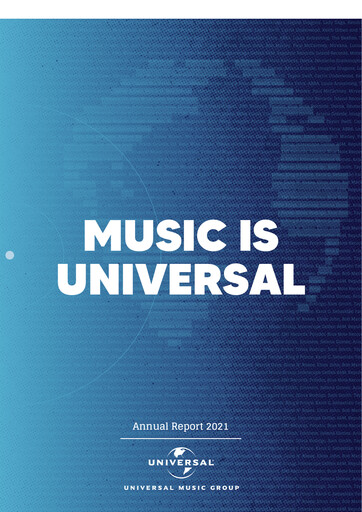 Thumbnail Universal Music Group Annual Report 2021