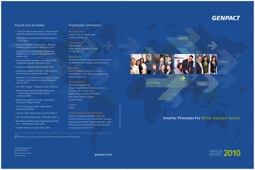Thumbnail Genpact Annual Report 2010
