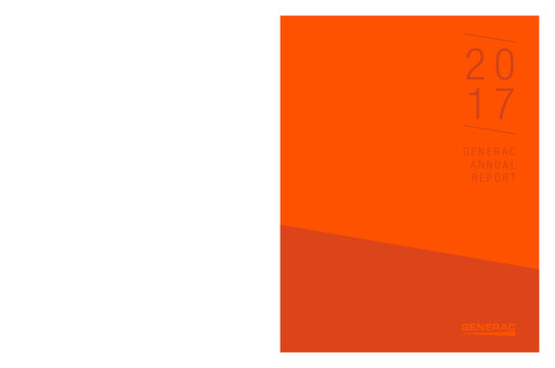 Thumbnail Generac Annual Report 2017