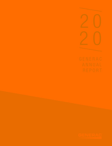 Thumbnail Generac Annual Report 2020