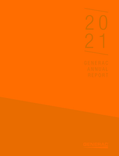 Thumbnail Generac Annual Report 2021