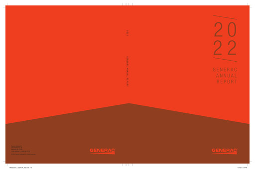 Thumbnail Generac Annual Report 2022