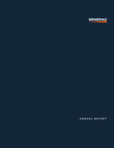 Thumbnail Generac Annual Report 2023