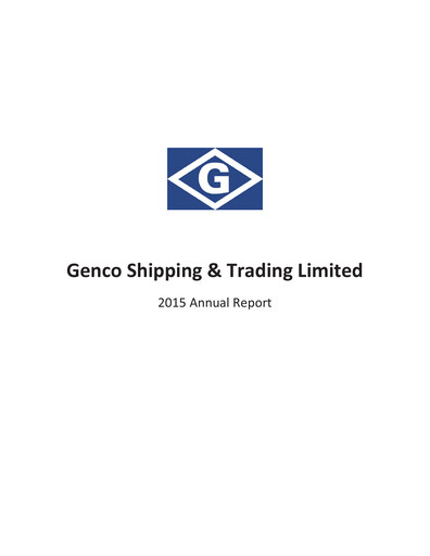 Thumbnail Genco Shipping & Trading Annual Report 2015