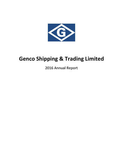 Thumbnail Genco Shipping & Trading Annual Report 2016