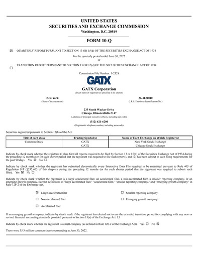Thumbnail GATX Quarterly Report 2022-q2