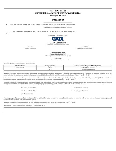 Thumbnail GATX Quarterly Report 2022-q3