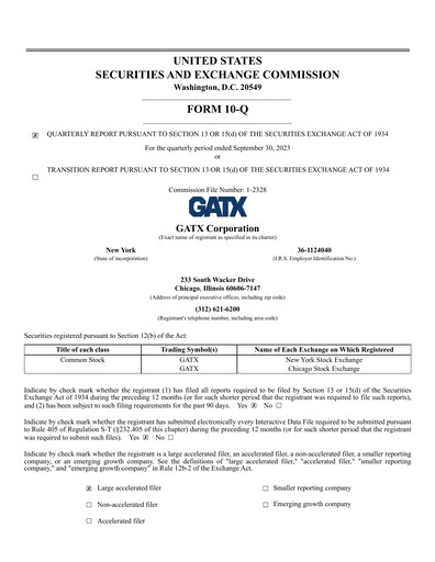 Thumbnail GATX Quarterly Report 2023-q3
