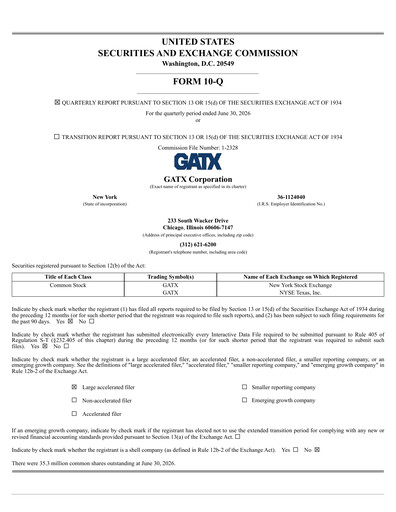 Thumbnail GATX Quarterly Report 2026-q2