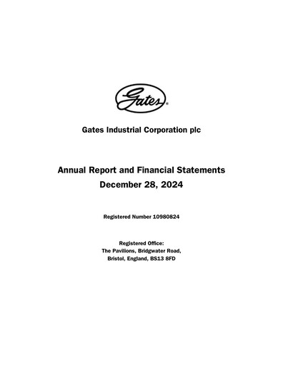 Vorschaubild Gates Industrial Corp Finanzmitteilung 2024