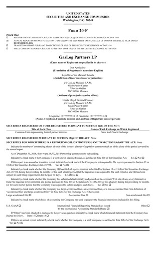 Thumbnail GasLog Annual Report 2016