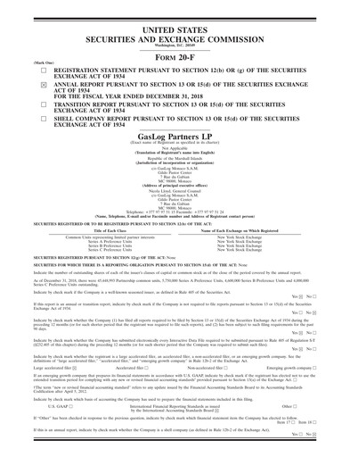 Thumbnail GasLog Annual Report 2018