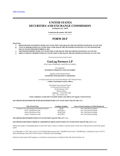 Thumbnail GasLog Annual Report 2021