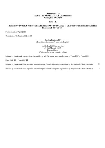 Thumbnail GasLog Quarterly Report 2022-q1