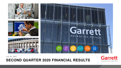 Miniature Garrett Motion Rapport trimestriel 2020-q2