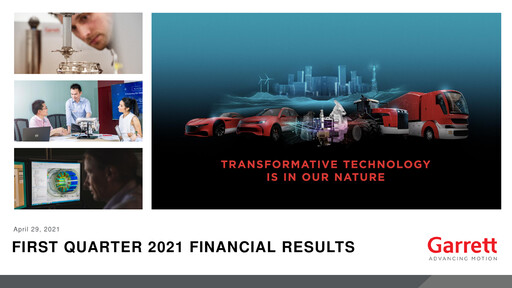 Miniature Garrett Motion Rapport trimestriel 2021-q1