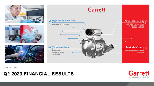 Miniature Garrett Motion Rapport trimestriel 2023-q2