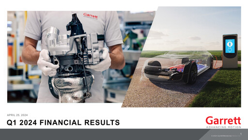 Miniature Garrett Motion Rapport trimestriel 2024-q1