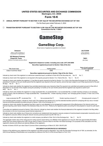 Miniature GameStop
 Rapport annuel 2023