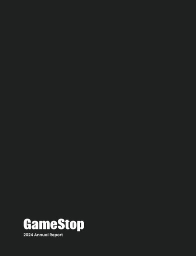 Miniature GameStop
 Rapport annuel 2024