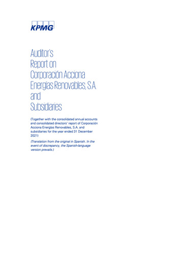 Thumbnail Acciona Energías Renovables Financial Statement 2021