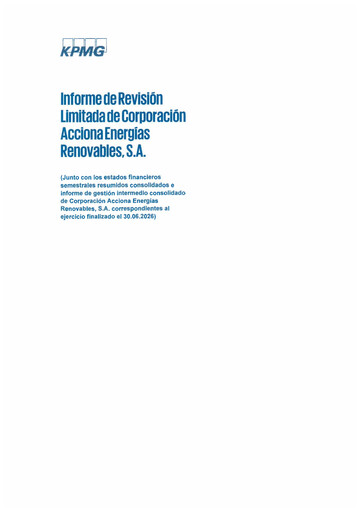 Thumbnail Acciona Energías Renovables Financial Statement 2026-h1